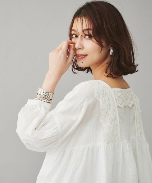 UNTITLED / アンタイトル シャツ・ブラウス | 【Liyoca】コットンロール バテレンレースブラウス | 詳細2