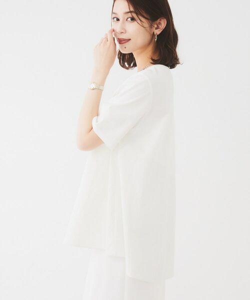 UNTITLED / アンタイトル カットソー | 【UVカット/接触冷感/Tシャツ】異素材ドッキングペプラム | 詳細2