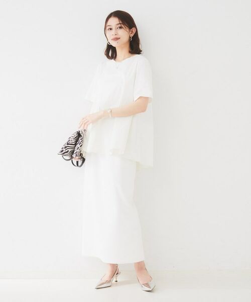 UNTITLED / アンタイトル カットソー | 【UVカット/接触冷感/Tシャツ】異素材ドッキングペプラム | 詳細3