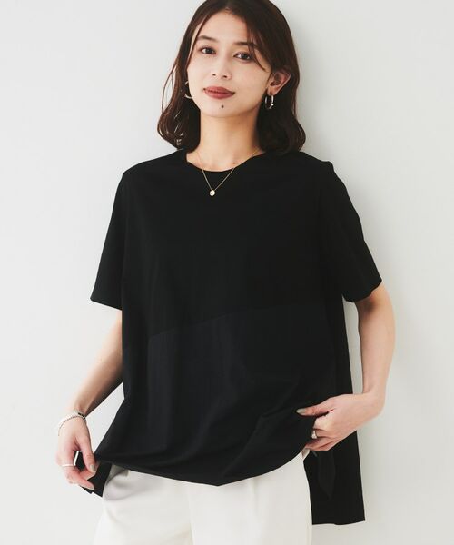 UNTITLED / アンタイトル カットソー | 【UVカット/接触冷感/Tシャツ】異素材ドッキングペプラム | 詳細5