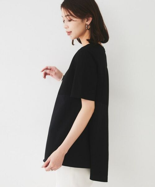 UNTITLED / アンタイトル カットソー | 【UVカット/接触冷感/Tシャツ】異素材ドッキングペプラム | 詳細6