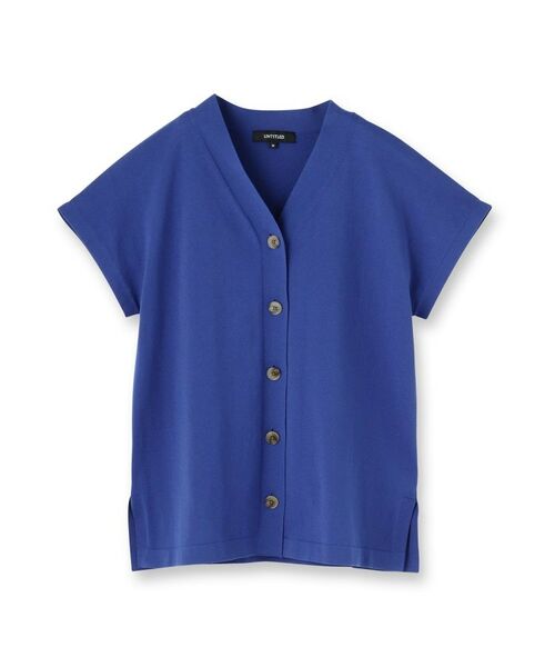 UNTITLED / アンタイトル ニット・セーター | 【体型カバー/ジレ風/前開き】Vネックニット | 詳細1