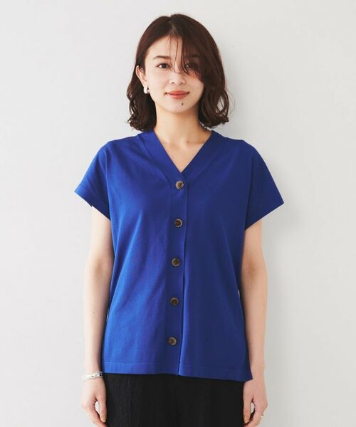 UNTITLED / アンタイトル ニット・セーター | 【体型カバー/ジレ風/前開き】Vネックニット | 詳細20