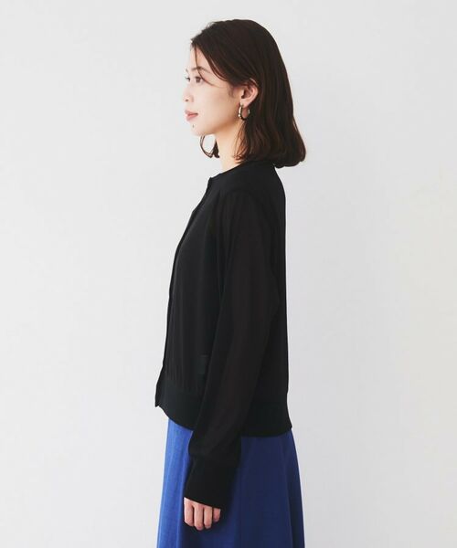 UNTITLED / アンタイトル カーディガン・ボレロ | 【ストレッチ性/短丈】クルーネックシアーカーディガン | 詳細15