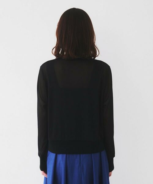 UNTITLED / アンタイトル カーディガン・ボレロ | 【ストレッチ性/短丈】クルーネックシアーカーディガン | 詳細16