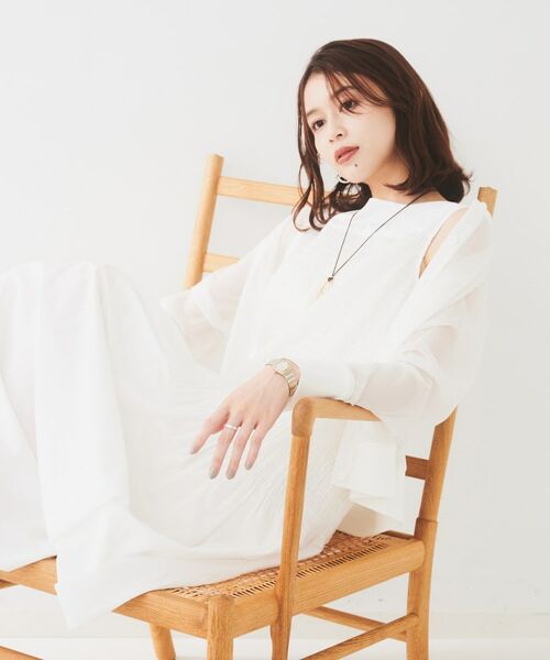 UNTITLED / アンタイトル カーディガン・ボレロ | 【ストレッチ性/短丈】クルーネックシアーカーディガン | 詳細3