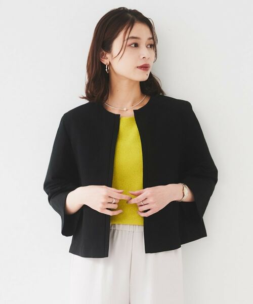 UNTITLED / アンタイトル レザーブルゾン・ジャケット | 【短丈/オンオフ/きれいめ】タイプライタージャケット | 詳細2