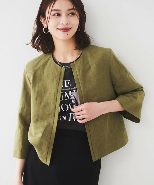 UNTITLED / アンタイトル レザーブルゾン・ジャケット | 【短丈/オンオフ/きれいめ】タイプライタージャケット | 詳細7