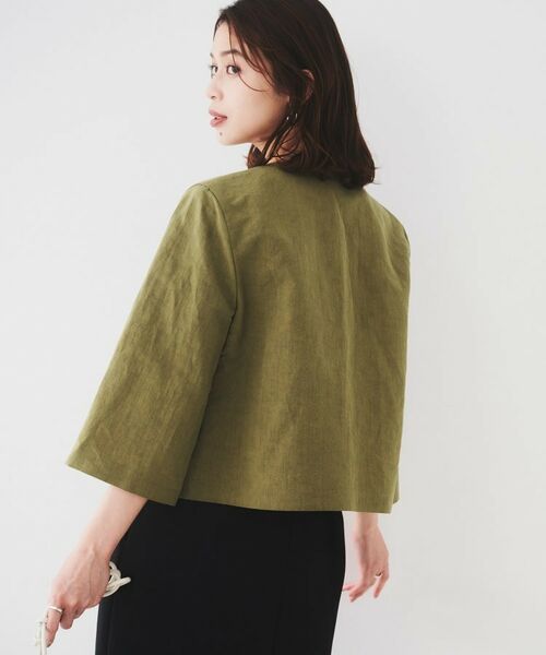 UNTITLED / アンタイトル レザーブルゾン・ジャケット | 【短丈/オンオフ/きれいめ】タイプライタージャケット | 詳細8