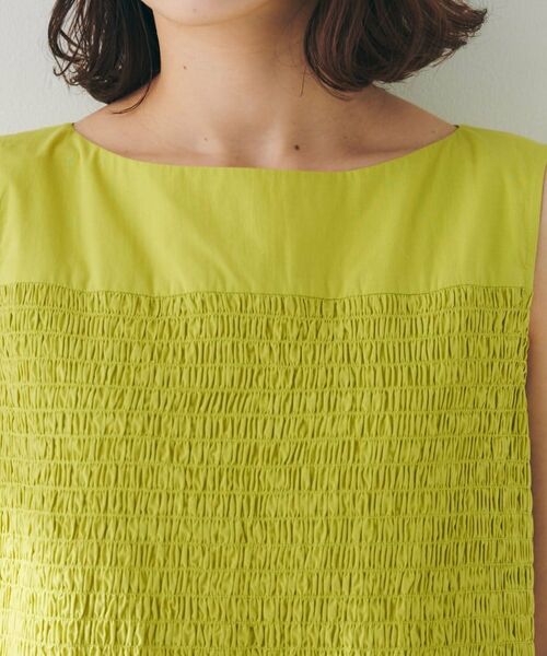 UNTITLED / アンタイトル ロング・マキシ丈ワンピース | 【コットン100/夏ワンピ/ナロー】シャーリングワンピース | 詳細21