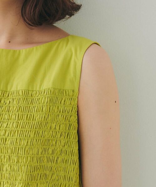 UNTITLED / アンタイトル ロング・マキシ丈ワンピース | 【コットン100/夏ワンピ/ナロー】シャーリングワンピース | 詳細23