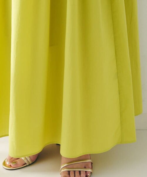 UNTITLED / アンタイトル ロング・マキシ丈ワンピース | 【コットン100/夏ワンピ/ナロー】シャーリングワンピース | 詳細24