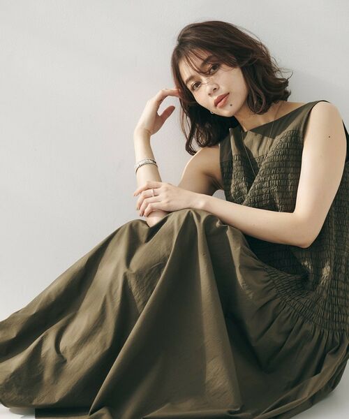 アンナ専用　ONE PIECE セール】 sara mallika COTTON LUREX SCARF PRINT DRESS