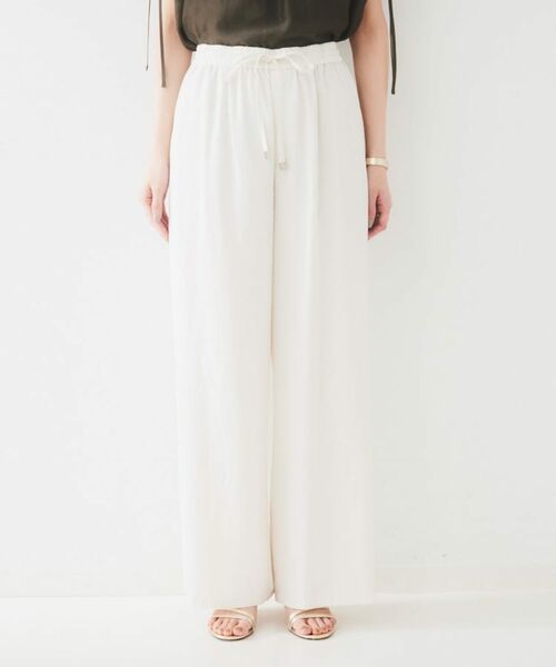 UNTITLED / アンタイトル パンツ | 【ウエストゴム/洗える/オンオフ】ドロストワイドパンツ | 詳細14