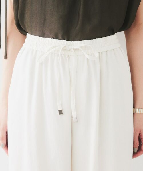 UNTITLED / アンタイトル パンツ | 【ウエストゴム/洗える/オンオフ】ドロストワイドパンツ | 詳細17