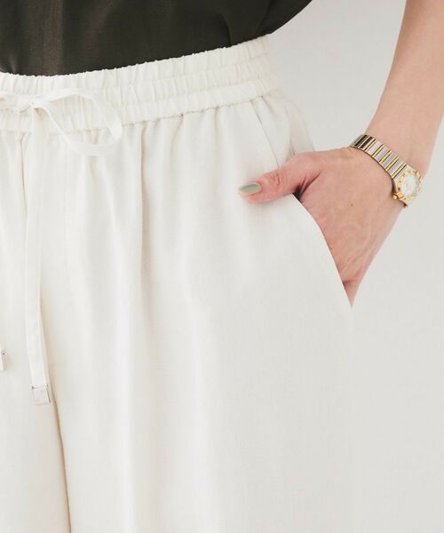 UNTITLED / アンタイトル パンツ | 【ウエストゴム/洗える/オンオフ】ドロストワイドパンツ | 詳細18
