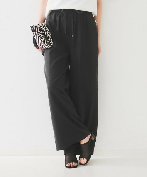 UNTITLED / アンタイトル パンツ | 【ウエストゴム/洗える/オンオフ】ドロストワイドパンツ | 詳細2