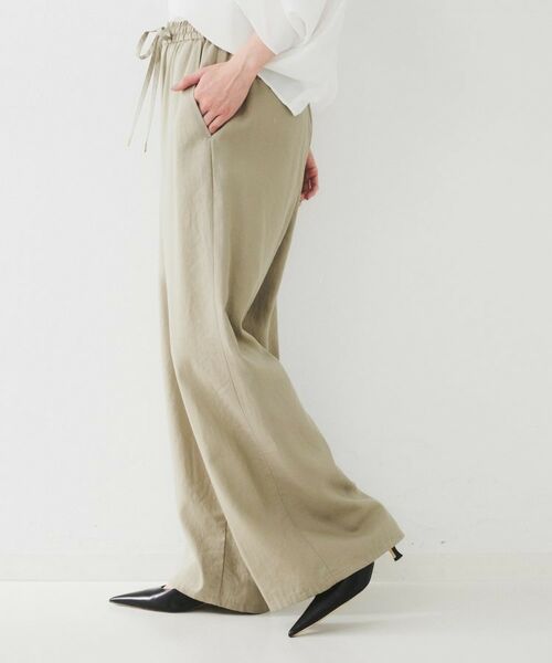 UNTITLED / アンタイトル パンツ | 【ウエストゴム/洗える/オンオフ】ドロストワイドパンツ | 詳細6