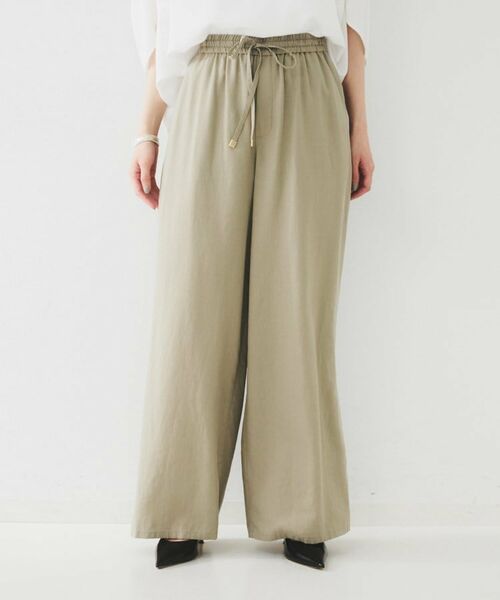 UNTITLED / アンタイトル パンツ | 【ウエストゴム/洗える/オンオフ】ドロストワイドパンツ | 詳細7