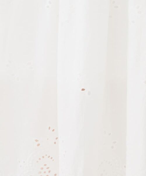 UNTITLED / アンタイトル ロング・マキシ丈スカート | 【セットアップ可/コットン100】スカラップ刺繍スカート | 詳細9