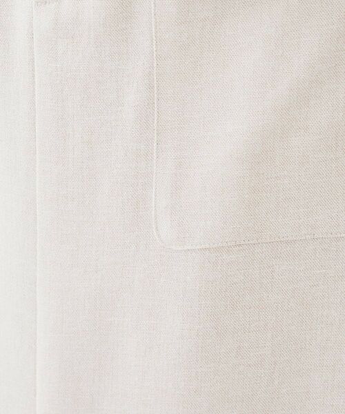 UNTITLED / アンタイトル ロング・マキシ丈スカート | 【きれいめ/前スリット】麻混カーゴスカート | 詳細9