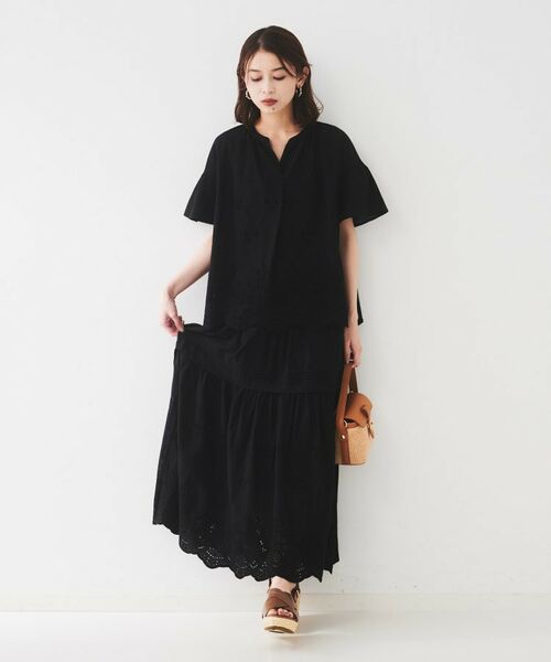 数々の賞を受賞 セットアップ可/コットン100】スカラップ刺繍ブラウス （シャツ トップス