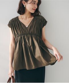 UNTITLED / アンタイトル シャツ・ブラウス | 【コットン100/洗える/トレンド】シャーリングブラウス