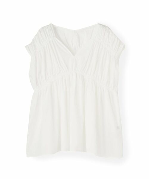 UNTITLED / アンタイトル シャツ・ブラウス | 【コットン100/洗える/トレンド】シャーリングブラウス | 詳細1