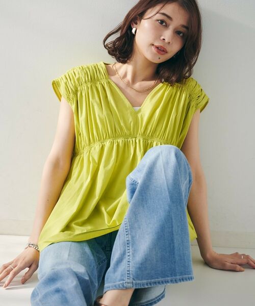 UNTITLED / アンタイトル シャツ・ブラウス | 【コットン100/洗える/トレンド】シャーリングブラウス | 詳細11