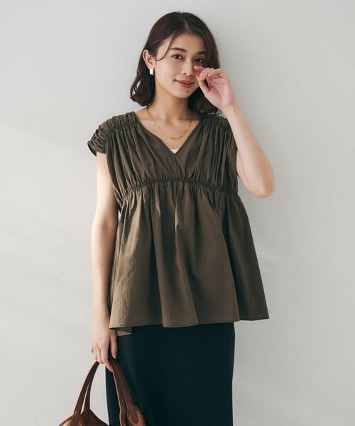 UNTITLED / アンタイトル シャツ・ブラウス | 【コットン100/洗える/トレンド】シャーリングブラウス | 詳細14