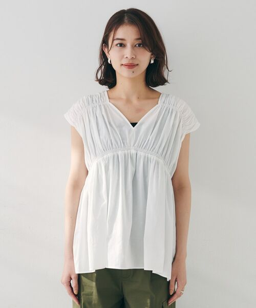 UNTITLED / アンタイトル シャツ・ブラウス | 【コットン100/洗える/トレンド】シャーリングブラウス | 詳細18