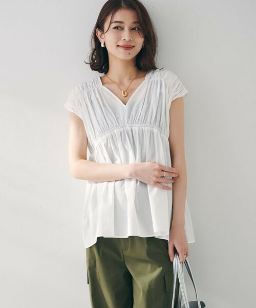 UNTITLED / アンタイトル シャツ・ブラウス | 【コットン100/洗える/トレンド】シャーリングブラウス | 詳細2