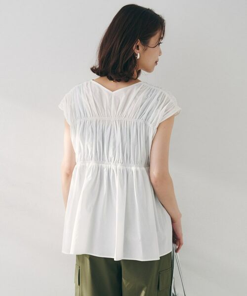 UNTITLED / アンタイトル シャツ・ブラウス | 【コットン100/洗える/トレンド】シャーリングブラウス | 詳細3