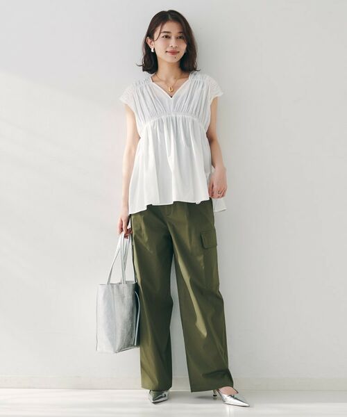 UNTITLED / アンタイトル シャツ・ブラウス | 【コットン100/洗える/トレンド】シャーリングブラウス | 詳細4