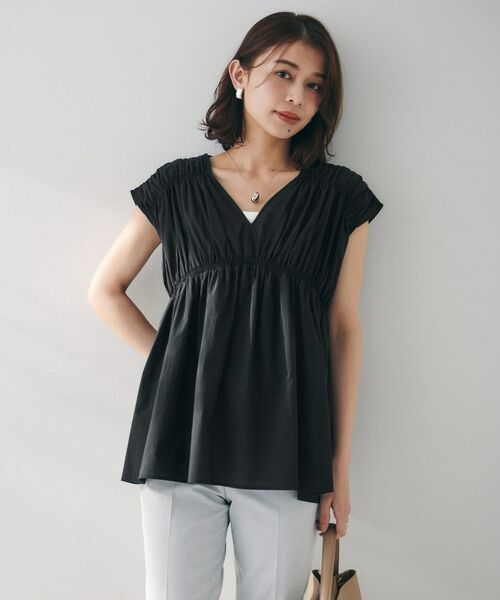 UNTITLED / アンタイトル シャツ・ブラウス | 【コットン100/洗える/トレンド】シャーリングブラウス | 詳細6