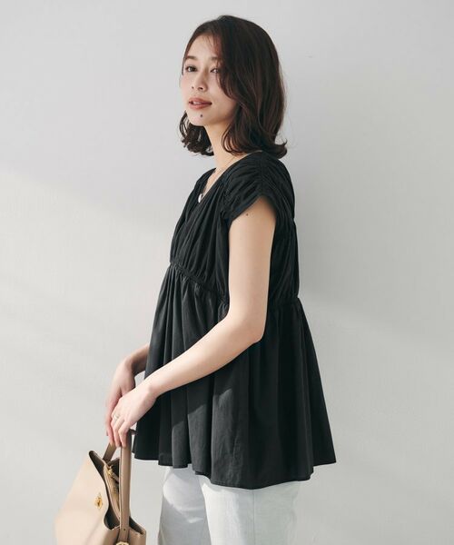 UNTITLED / アンタイトル シャツ・ブラウス | 【コットン100/洗える/トレンド】シャーリングブラウス | 詳細7