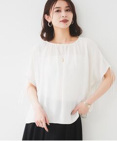 UNTITLED / アンタイトル シャツ・ブラウス | 【シアー/2WAY】肩ドロストドルマンブラウス