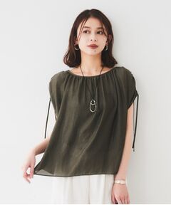 UNTITLED / アンタイトル シャツ・ブラウス | 【シアー/2WAY】肩ドロストドルマンブラウス