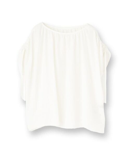 UNTITLED / アンタイトル シャツ・ブラウス | 【シアー/2WAY】肩ドロストドルマンブラウス | 詳細1