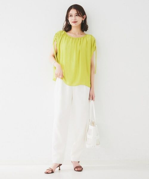 UNTITLED / アンタイトル シャツ・ブラウス | 【シアー/2WAY】肩ドロストドルマンブラウス | 詳細12