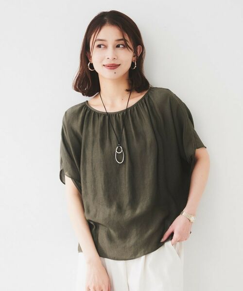 UNTITLED / アンタイトル シャツ・ブラウス | 【シアー/2WAY】肩ドロストドルマンブラウス | 詳細14