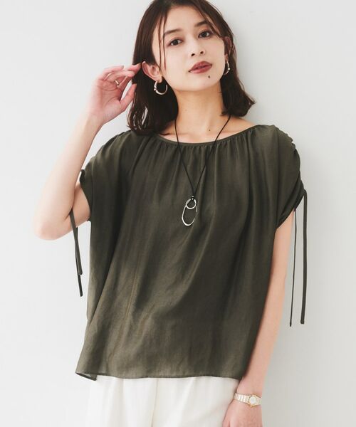 UNTITLED / アンタイトル シャツ・ブラウス | 【シアー/2WAY】肩ドロストドルマンブラウス | 詳細16