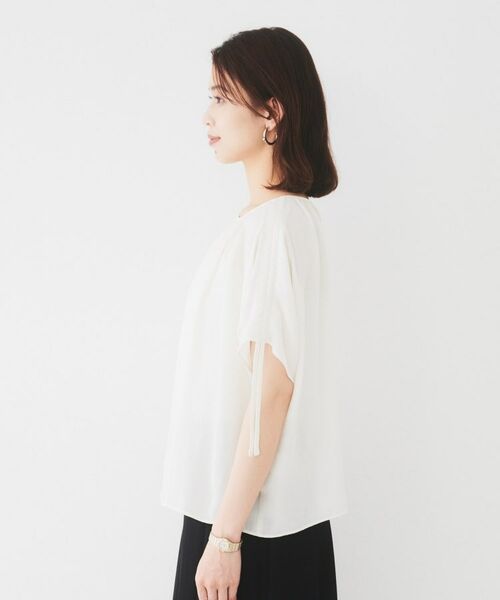 UNTITLED / アンタイトル シャツ・ブラウス | 【シアー/2WAY】肩ドロストドルマンブラウス | 詳細27