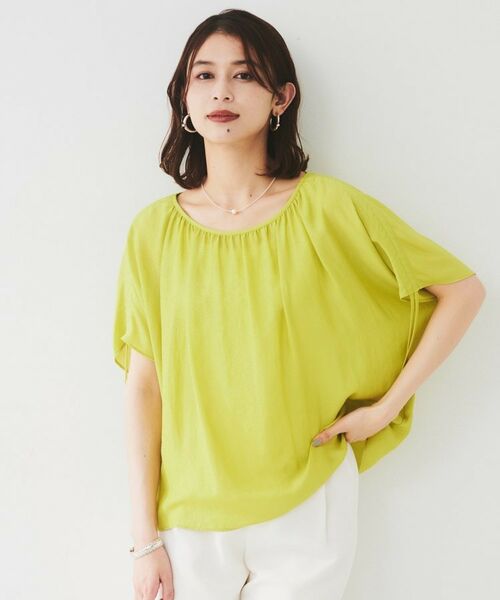 UNTITLED / アンタイトル シャツ・ブラウス | 【シアー/2WAY】肩ドロストドルマンブラウス | 詳細8