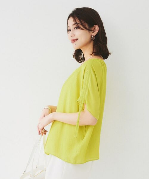 UNTITLED / アンタイトル シャツ・ブラウス | 【シアー/2WAY】肩ドロストドルマンブラウス | 詳細9