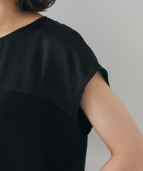 UNTITLED / アンタイトル シャツ・ブラウス | 【UVカット/接触冷感/きれいめ/ストレッチ性】サテンドッキングブラウス | 詳細14