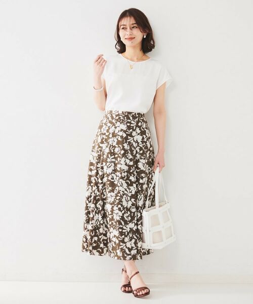 UNTITLED / アンタイトル シャツ・ブラウス | 【UVカット/接触冷感/きれいめ/ストレッチ性】サテンドッキングブラウス | 詳細4