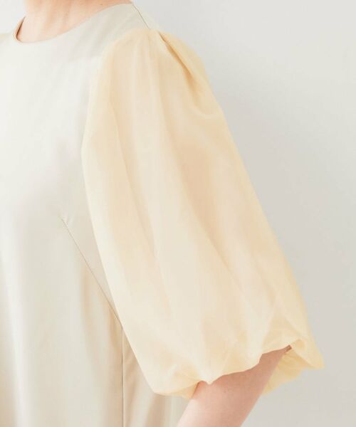 UNTITLED / アンタイトル ミニ丈・ひざ丈ワンピース | 【オケージョン/お呼ばれドレス】バルーン袖サテンワンピース | 詳細15