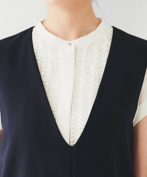 UNTITLED / アンタイトル ロング・マキシ丈ワンピース | 【きれいめ/洗える】ダブルクロスジャンパースカート | 詳細13