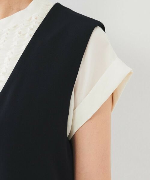 UNTITLED / アンタイトル ロング・マキシ丈ワンピース | 【きれいめ/洗える】ダブルクロスジャンパースカート | 詳細15